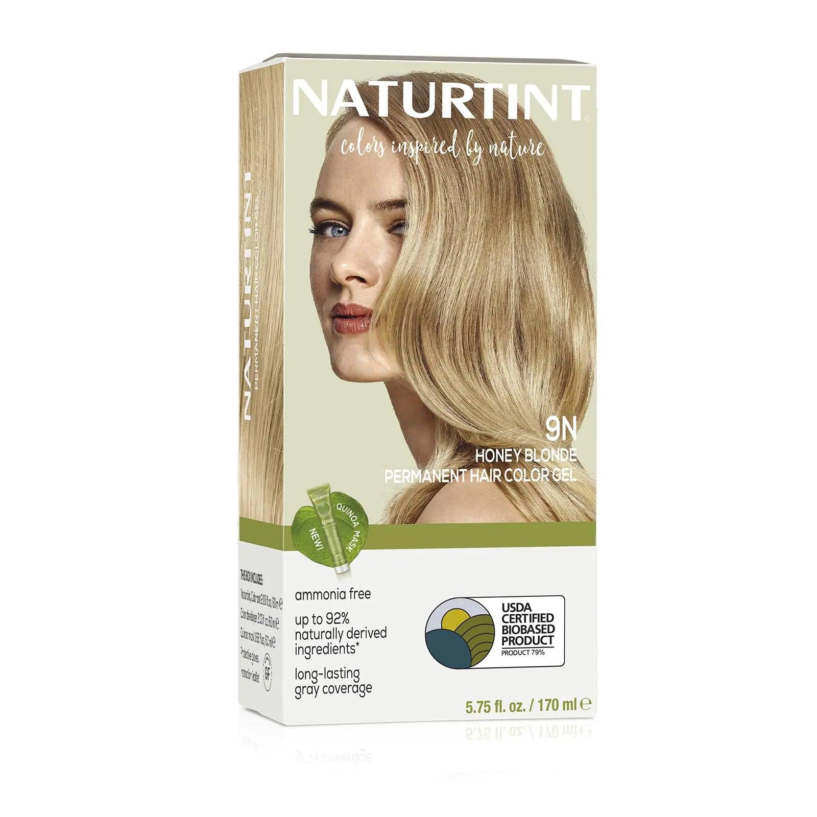 Naturtint Permanent Hair Color, 9N Honey Blonde, Plant Enriched, Ammonia Free, Long Lasting Gray Coverage and Radiante Color, Nourishment and Protection - Evallys.com # #