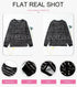 EVALESS Womens Casual Polka Dots Tops Crewneck Long Sleeve Shirts Fall 2024 Lightweight Loose Sweatshirts XX-Large E Black Striped - Evallys.com # #