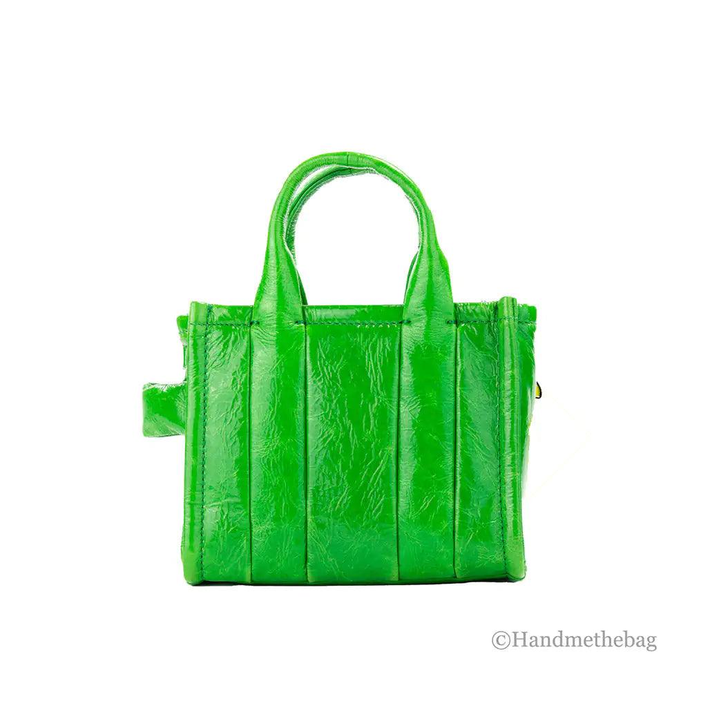 Marc Jacobs The Shiny Crinkle Micro Leather Crossbody Tote - Evallys.com # #