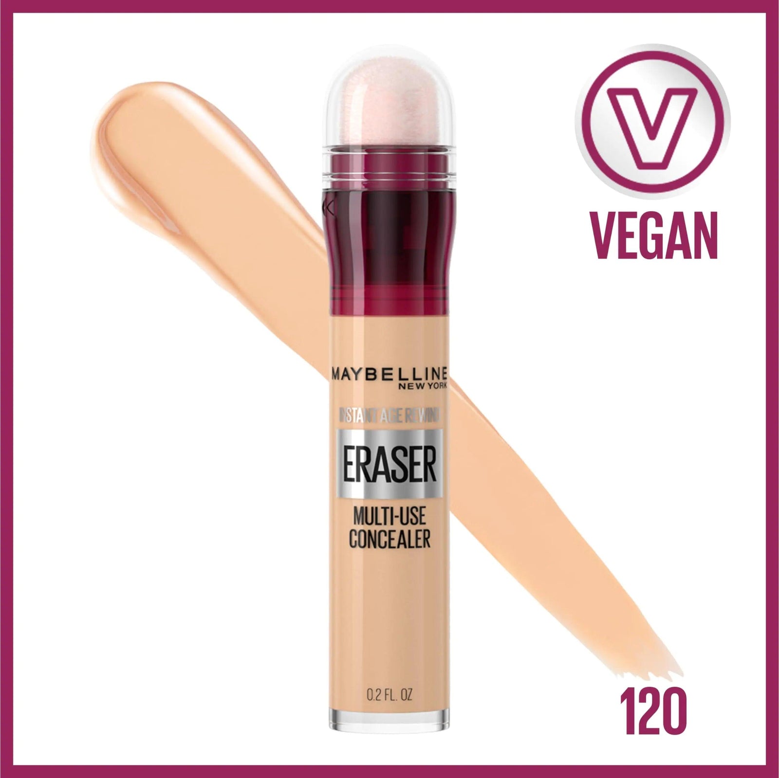 Maybelline Instant Age Rewind Eraser Dark Circles Treatment Multi-Use Concealer, 120, 1 Count (Packaging May Vary) 0.2 Fl Oz (Pack of 1) - Evallys.com # #