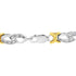 10k Yellow Gold Plated Sterling Silver 1/4 cttw Diamond Infinity and X Link Bracelet (I-J Clarity, I2-I3 Color) - Size 7.25" - Evallys.com # #