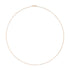 Unisex Solid 14K Gold 1.5mm Paperclip Chain Necklace - Choice of Length and Metal Color - Evallys.com