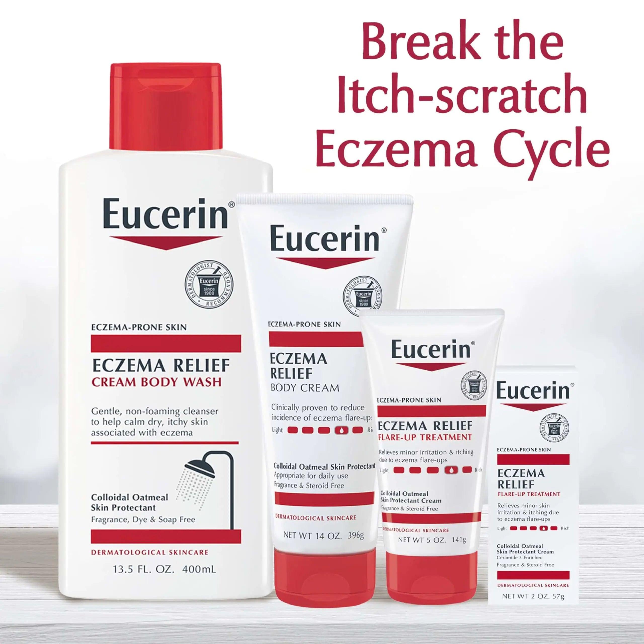 Eucerin Eczema Relief Cream, Full Body Lotion for Eczema-Prone Skin, Moisturizing Eczema Cream, Body Moisturizer, 8 oz. Tube 8 Ounce (Pack of 1) - Evallys.com # #