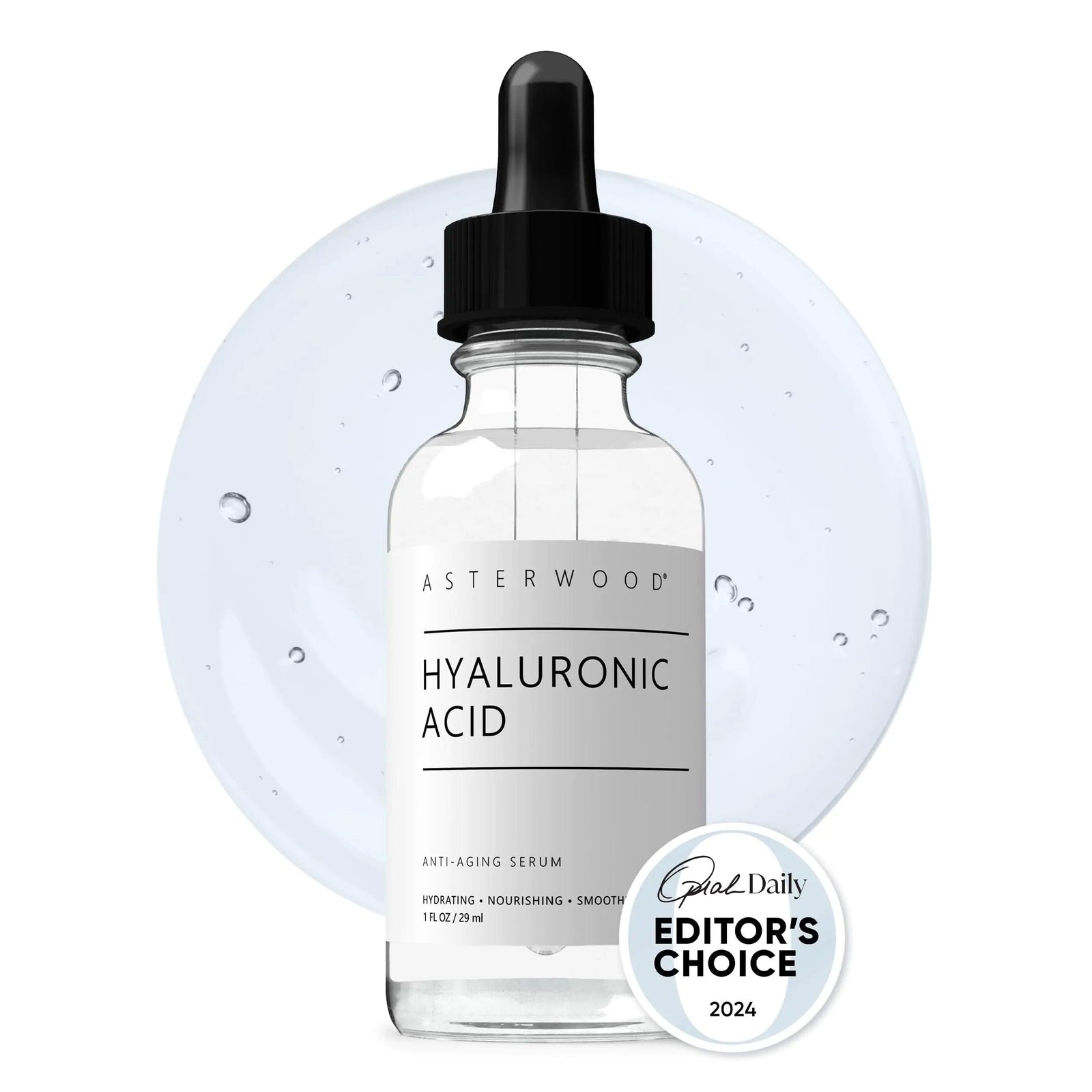 Pure Hyaluronic Acid Serum for Face - Plumping, Anti-Aging & Hydrating - Fragrance-Free, Pairs Well with Vitamin C Face Serum & Hylunaric Acid Moisturizer, 29ml/1 oz 1 Fl Oz (Pack of 1) - Evallys.com # #