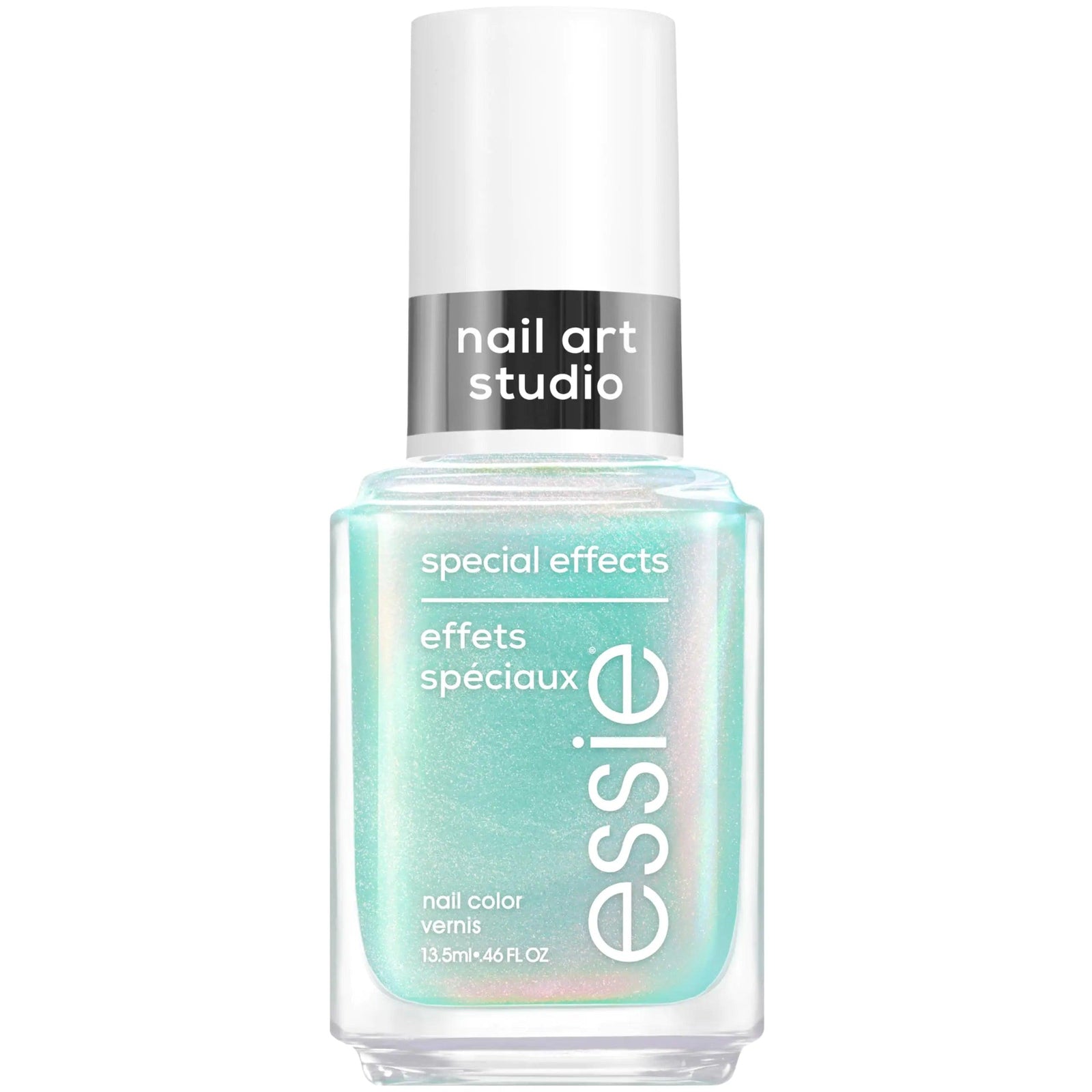 essie Nail Art Studio Special Effects Nail Polish, Chrome, Vegan, Aqua Nail Polish, Mystic Marine, 0.46 Fl Oz 0.46 Fl Oz (Pack of 1) 09 MYSTIC MARINE - Evallys.com # #