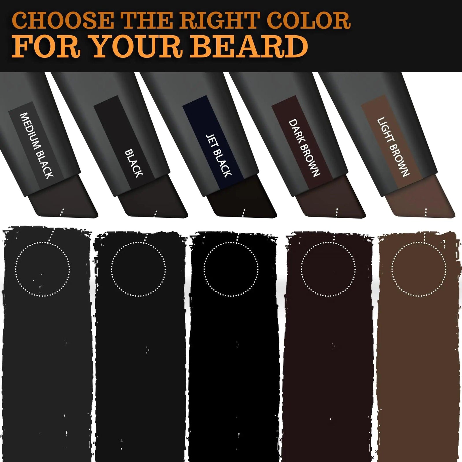 Beard Pen Filler for Men - Barber Styling Grooming Pencil - Waterproof Proof, Sweat Proof, Long Lasting Solution with Natural Finish - Cover Beard and Scalp Patches in Seconds - Dark Brown 2 Pack 1 Count (Pack of 2) - Evallys.com # #