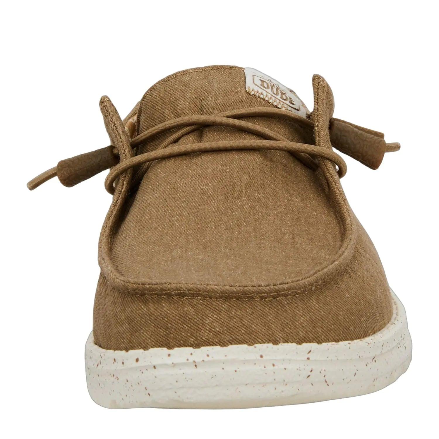 Hey Dude Women's Wendy Canvas | Women's Shoes | Women's Slip On Loafers | Comfortable & Light-Weight 10 Taupe - Evallys.com # #