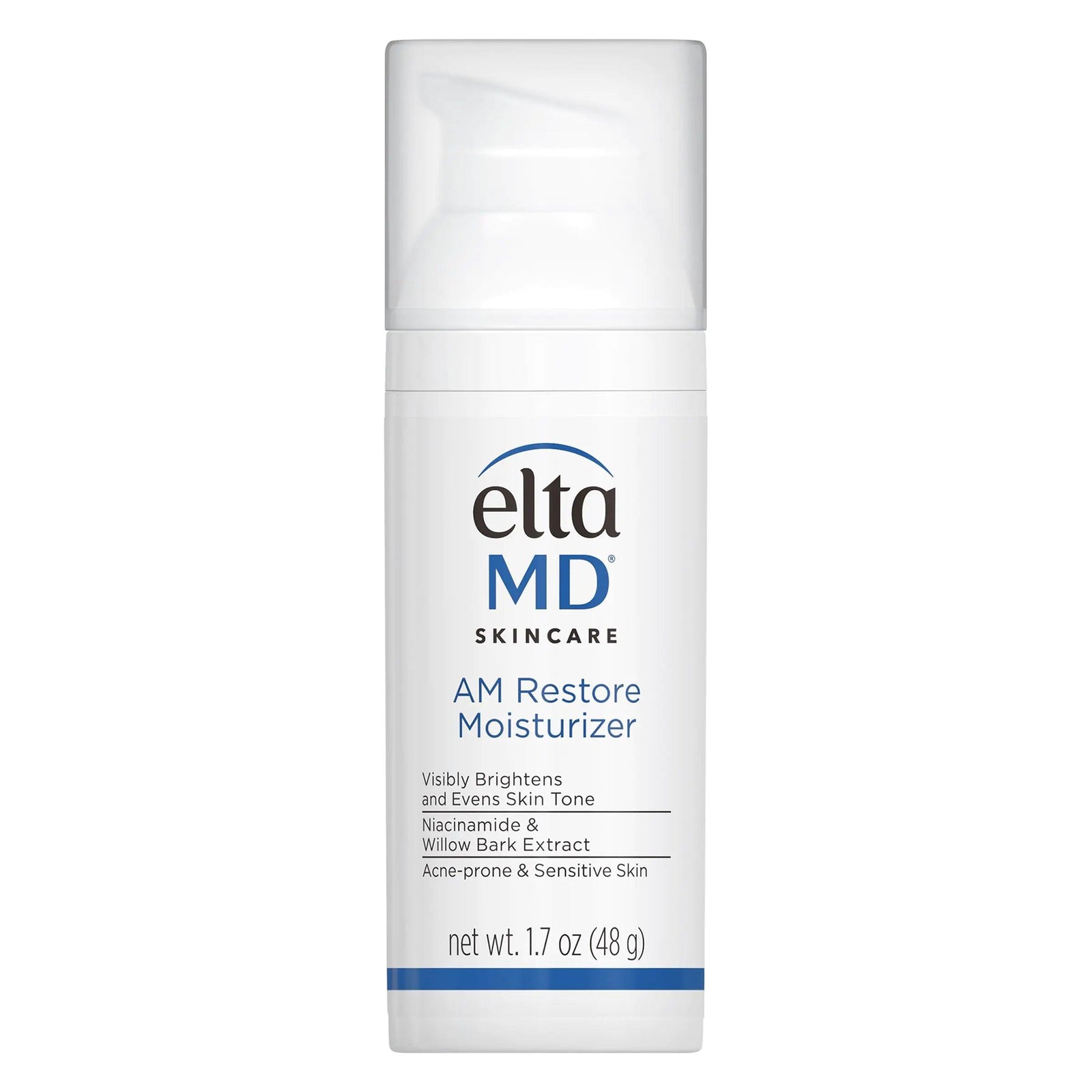 EltaMD AM Restore Face Moisturizer, Light Moisturizer Face Cream, Made with Niacinamide and Hyaluronic Acid, 1.7 oz Pump - Evallys.com # #