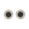 Men's 10K Yellow Gold 1/3 Cttw White and Black Treated Diamond Earring (Black / I-J Color, I2-I3 Clarity) - Evallys.com # #