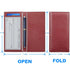 CASMONAL Premium Leather Checkbook Cover for Men and Women Checkbook Holder Wallet RFID Blocking Red Wine - Evallys.com # #