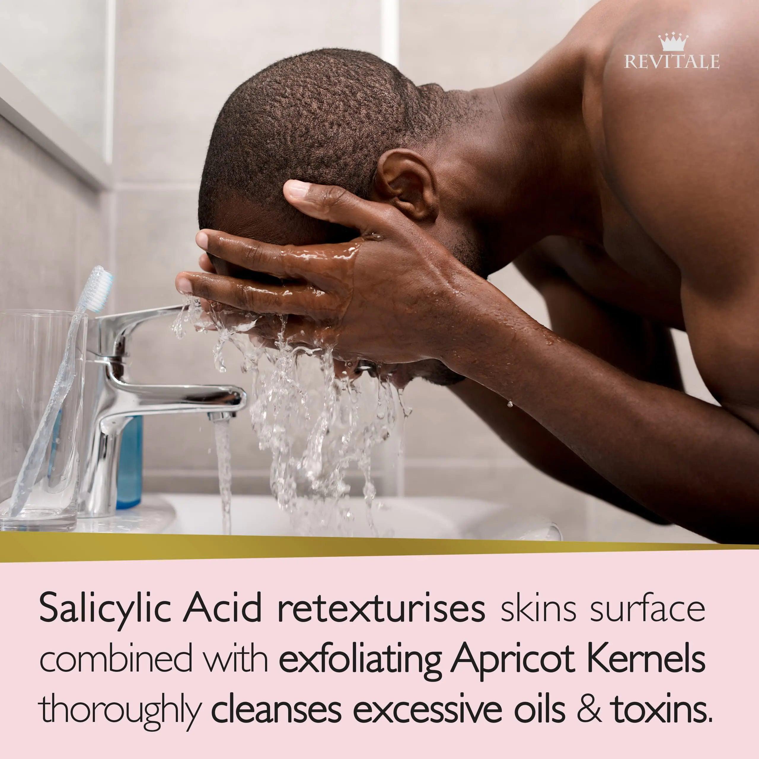 Salicylic Acid Scrub Soap, Pore Exfoliating, Softening Skin, Anti-Blemish - Evallys.com # #