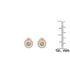 10K Rose Gold 0.40 Cttw Round Brilliant-Cut Near Colorless Diamond Miracle-Set Stud Earrings with Screw Backs (J-K Color, I2-I3 Clarity) - Evallys.com # #