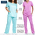 Scrubs for Women Workwear Revolution, Drawstring Cargo Pants Soft Stretch WW105 Medium Tall Hunter Green - Evallys.com # #