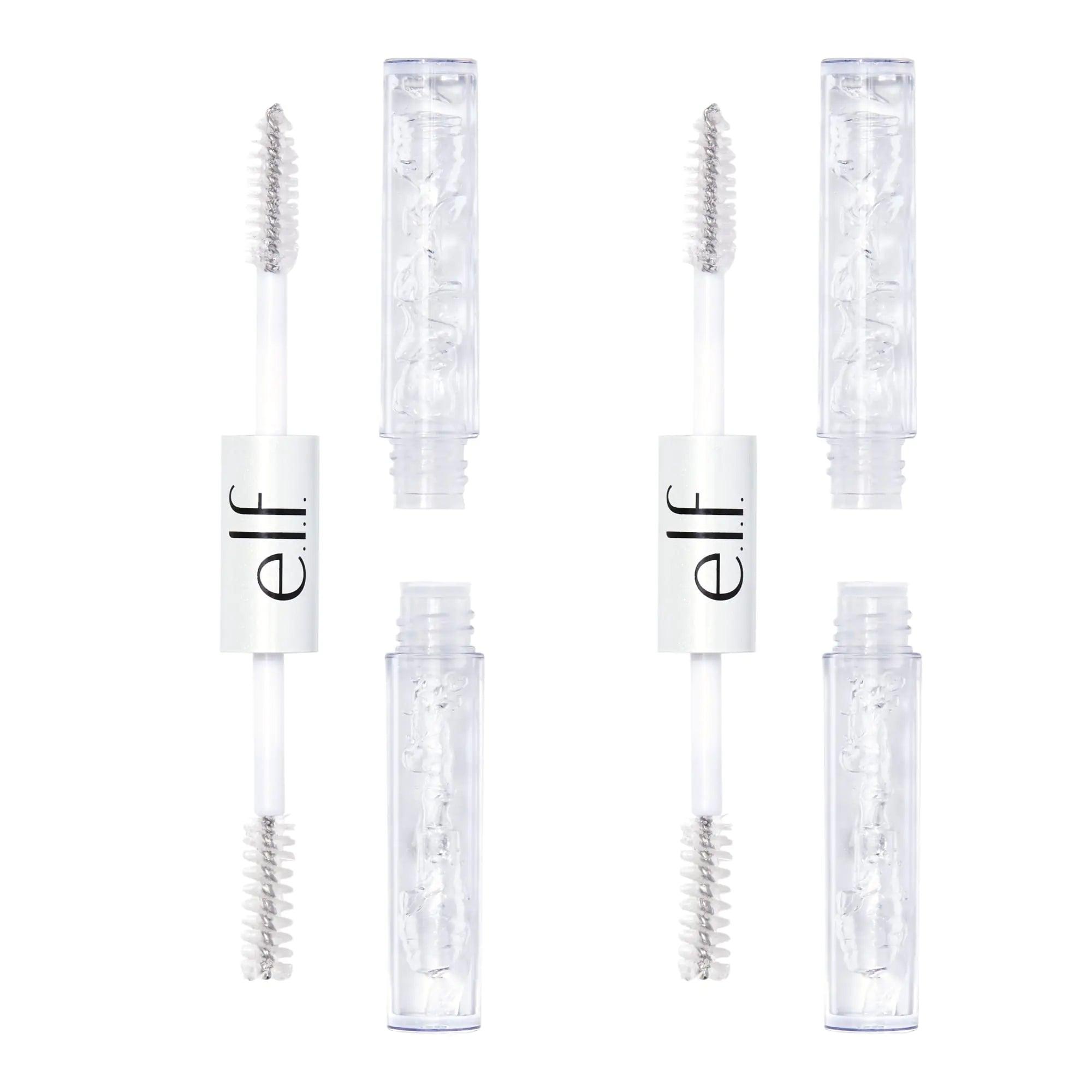 e.l.f. Clear Lash & Brow Mascara 2-Pack, Conditioning Clear Brow & Lash Gel For Grooming, Defining & Separating, Long-Lasting, Vegan & Cruelty-Free 0.08 Fl Oz (Pack of 2) - Evallys.com # #