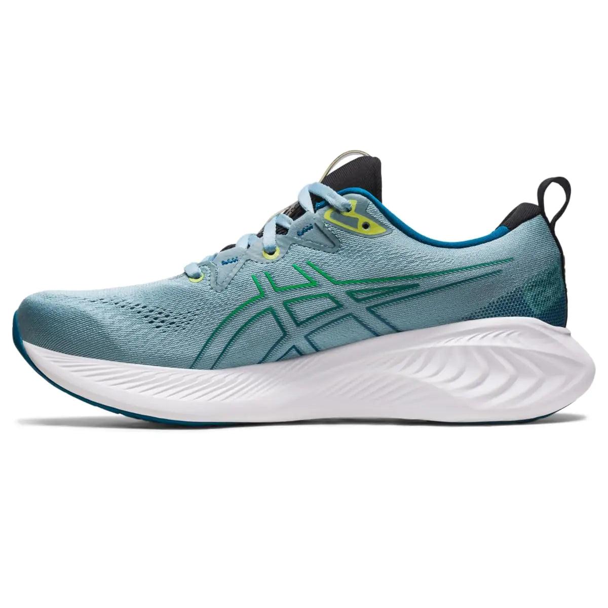 ASICS Men's Gel-Cumulus 25 Running Shoes 11 Light Steel/Cilantro - Evallys.com # #