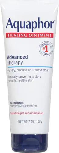 Aquaphor Healing Ointment Advanced Therapy Skin Protectant, Body Moisturizer for Dry Skin, Minor Cuts and Burns, Dry Cuticles, Cracked Heels, Hands and Lips, 7 Oz Tube - Evallys.com # #