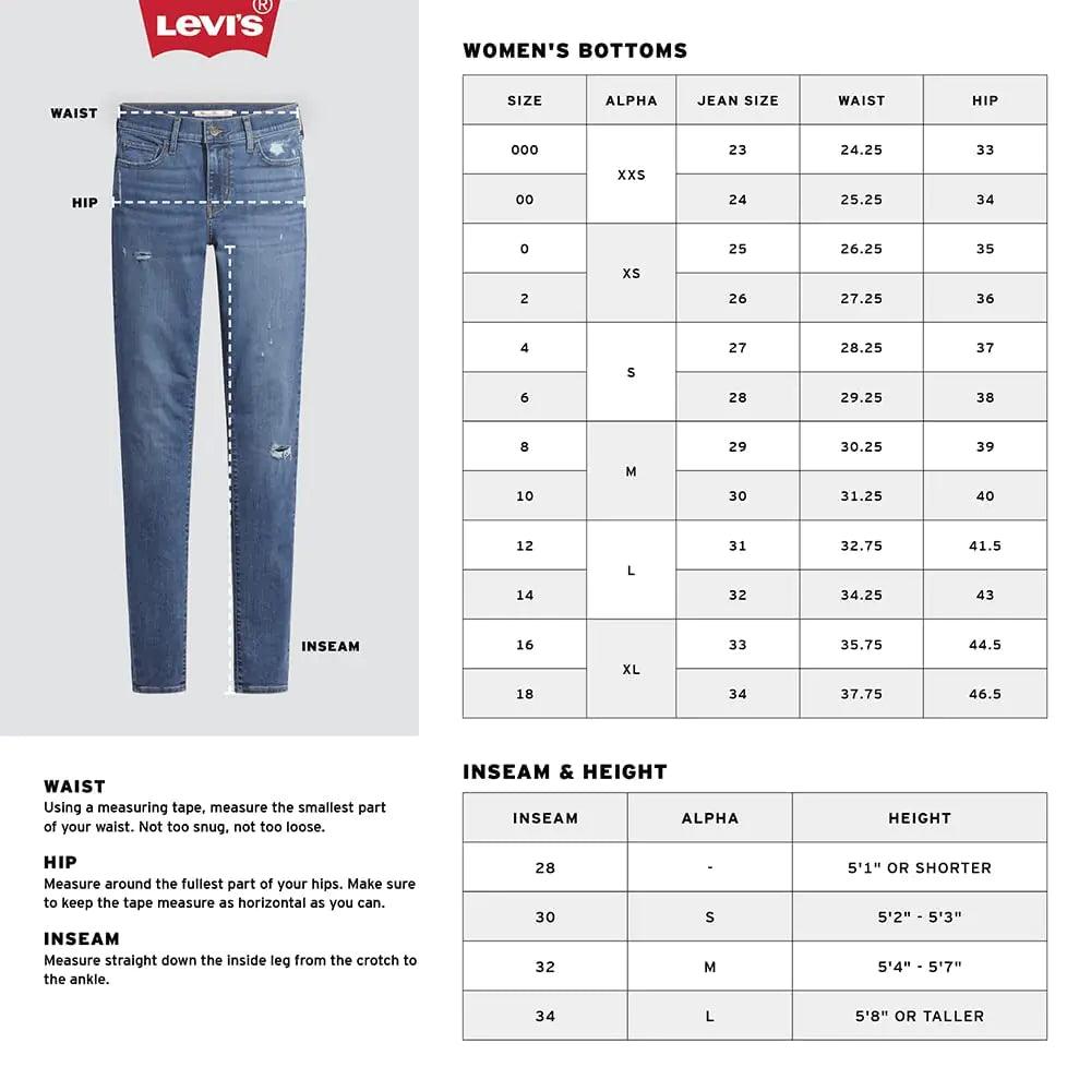 Levi's Women's 311 Shaping Skinny Jeans (Also Available in Plus) Plus Size 36 Plus Lapis Breakdown - Evallys.com # #