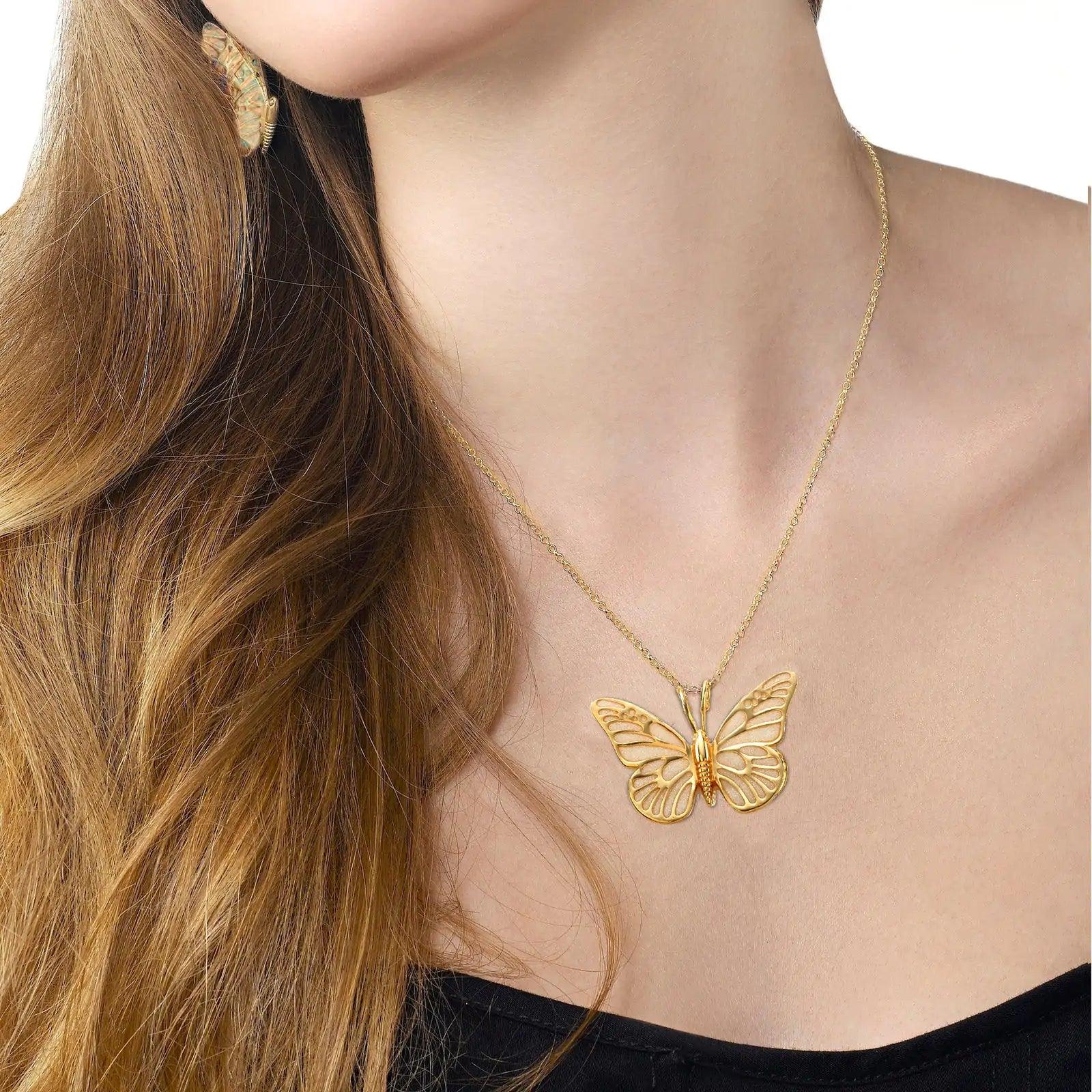 Handcrafted Butterfly Necklace - Evallys.com # #