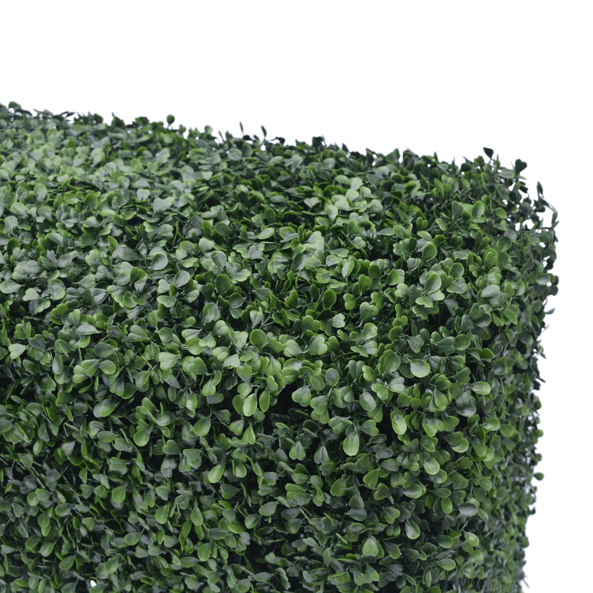 Dark Artificial Boxwood Hedge 40"L x 10"H UV Resistant - Evallys.com # #