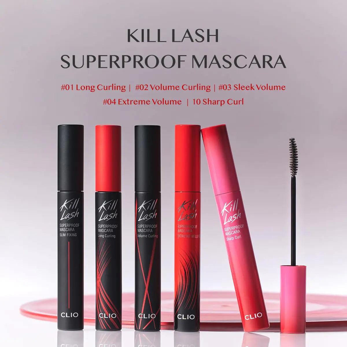 CLIO Kill Lash Superproof Mascara (04 EXTREME VOLUME BLACK) 04 EXTREME VOLUME BLACK - Evallys.com # #