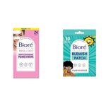 Bioré T-Zone Blackhead Remover Deep Cleansing Pore Strips, (5 Nose + 5 Face + 5 Chin Pore Strips), Blackhead Pore Strips For The T-Zone Area, 15 Count T Zone Strips 15 Count (Pack of 1) - Evallys.com # #