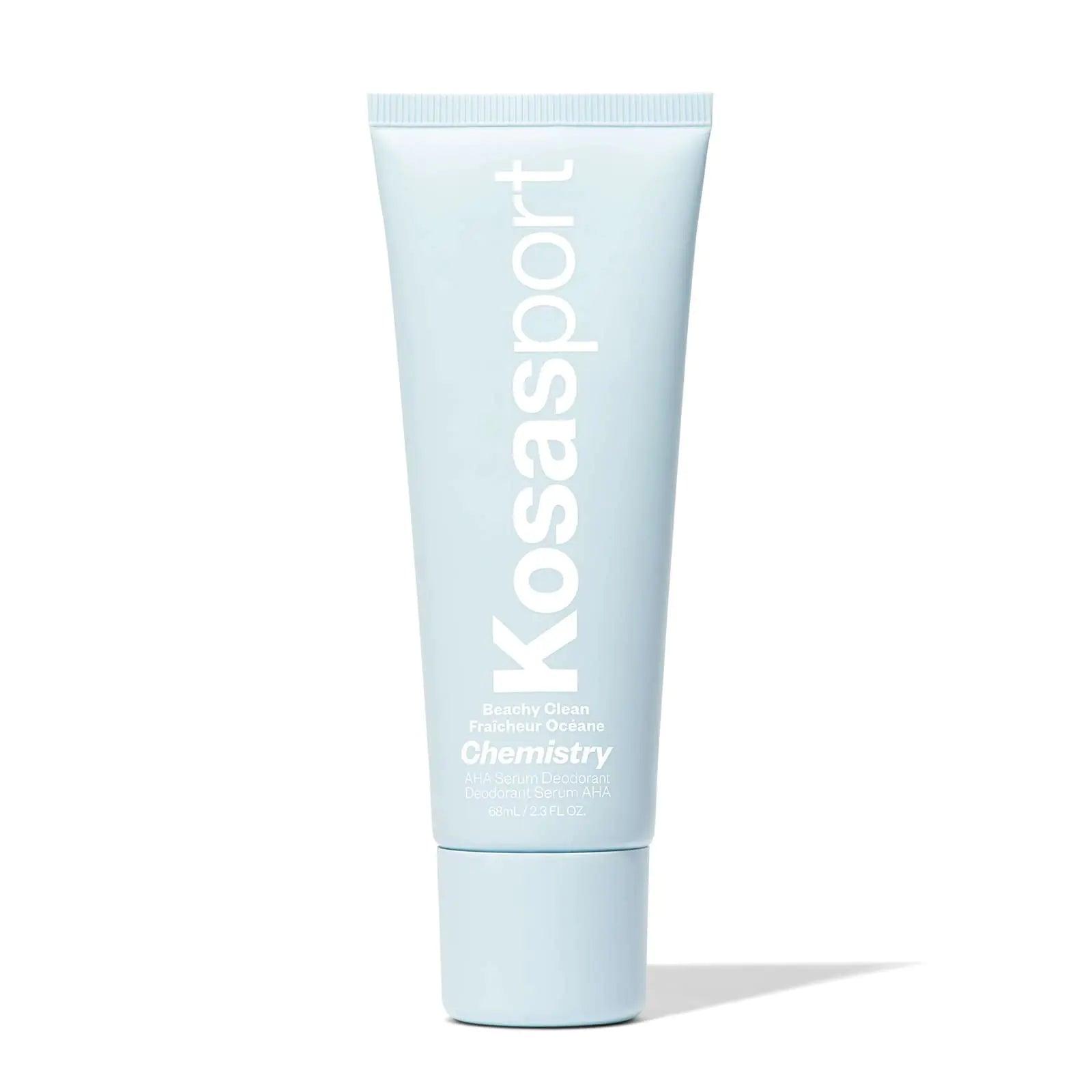 Kosas Chemistry Deodorant - Aluminium and Baking Soda Free + BO-Fighting AHA Serum that Exfoliates, Softens, and Nourishes the Skin, (Beachy Clean) Beachy Clean - Evallys.com # #