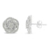 10KT White Gold Diamond Flower Stud Earring (1/2 cttw, I-J Color, I1-I2 Clarity) - Evallys.com # #