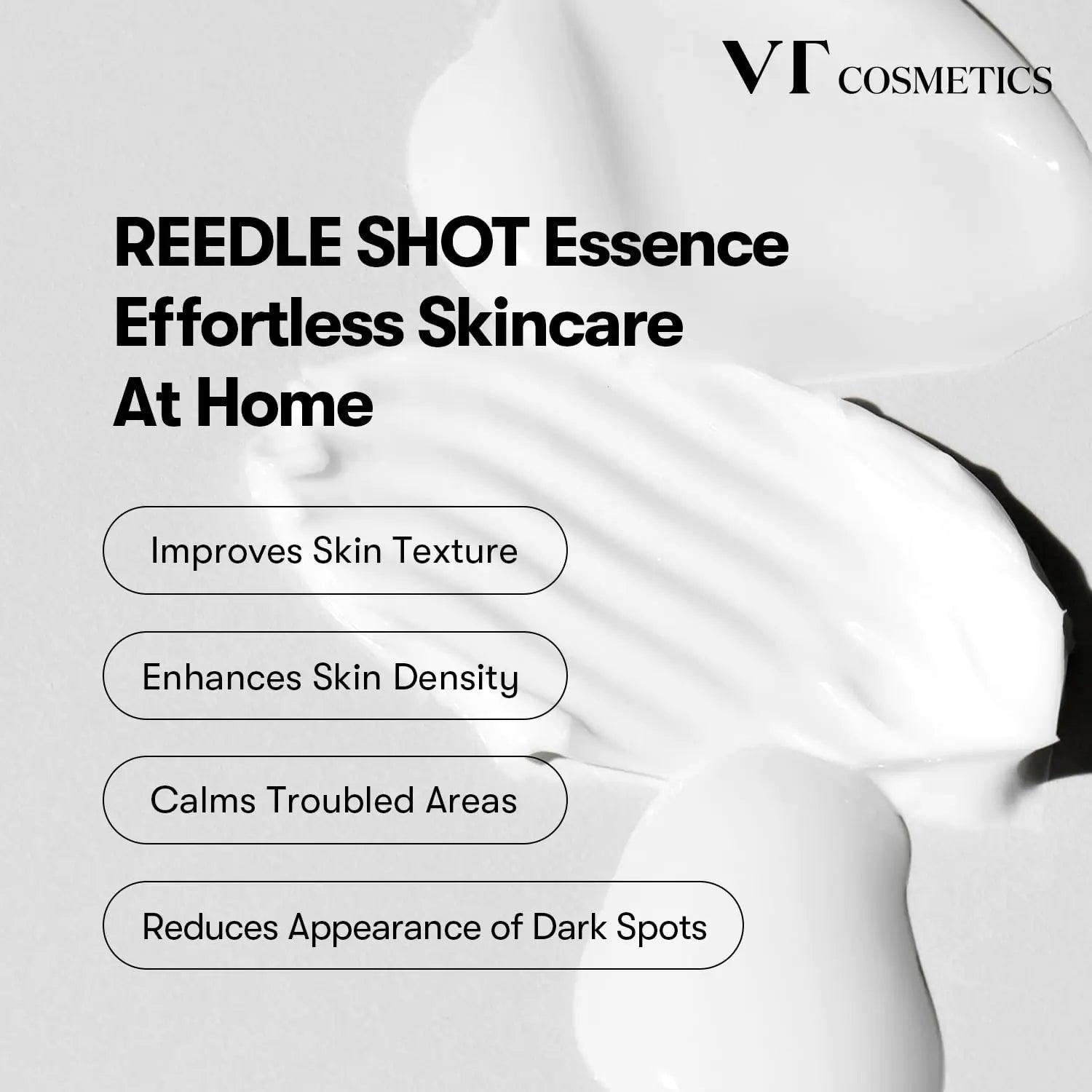 VT COSMETICS CICA Reedle Shot 100 Essence | Daily Face Essence for Soft Skin, Centella Complex, Hyaluronic Acid, Green Propolis Extract for All Skin Types 1.69Fl Oz (50ml) - Evallys.com # #