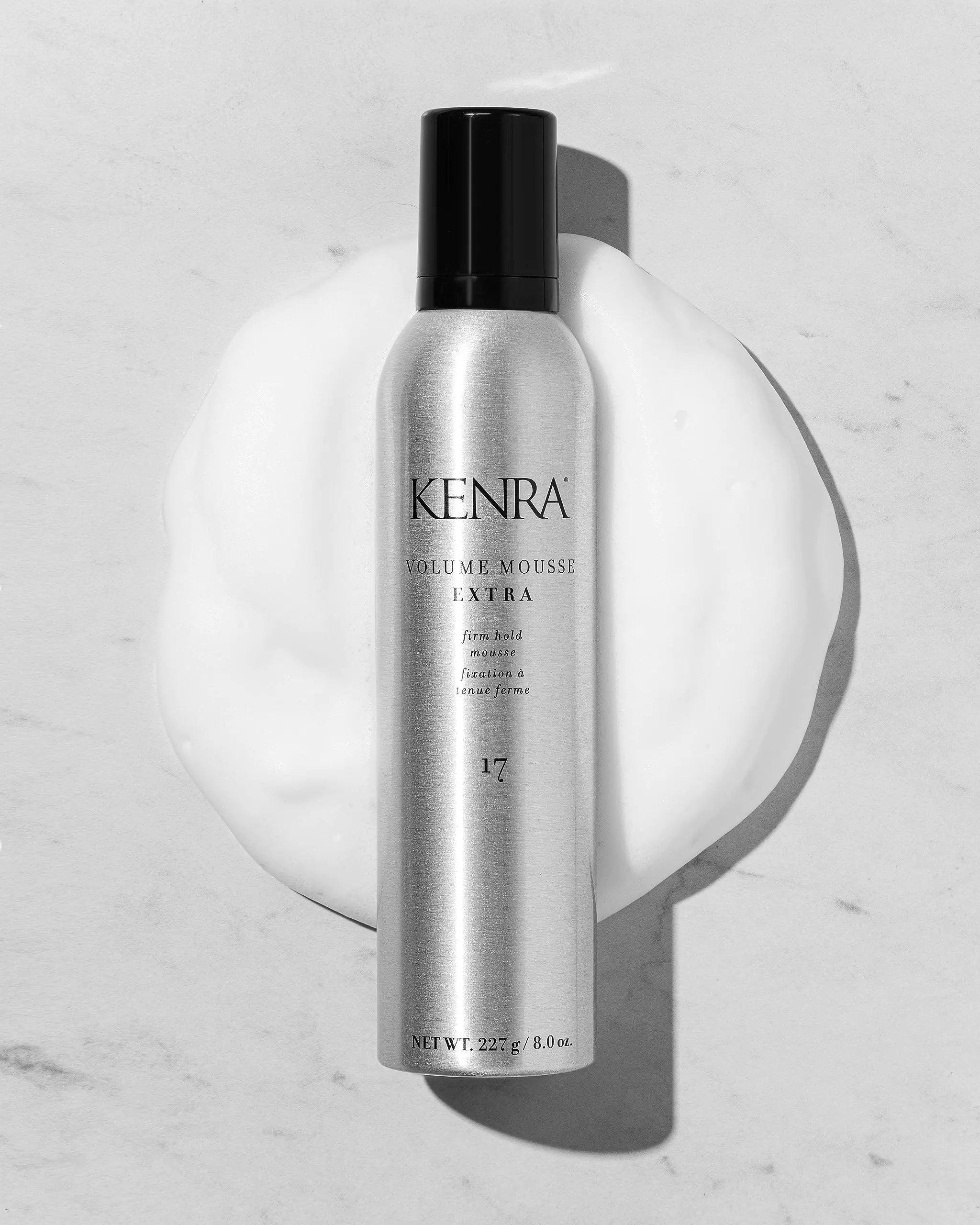 Kenra Volume Mousse Extra 17 | Firm Hold Mousse | Alcohol Free | Non-drying, Non-flaking Lightweight Formula | Tames Frizz & Conditions |Thermal Protection up to 450F| All Hair Types 8 Ounce (Pack of 2) - Evallys.com # #