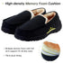 Vonair Mens Moccasin Slippers Indoor Outdoor Slip on Warm House Shoes Breathable Moccasins for Men 10 Black - Evallys.com # #