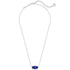 Kendra Scott Elisa Pendant Necklace for Women, Fashion Jewelry, 14k Gold-Plated RHODIUM - COBALT CATS EYE - Evallys.com # #