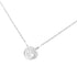 10K White Gold 1/5 Carat Round Brilliant-Cut Diamond Modern Bezel-Set Solitaire 16"-18" Pendant Necklace (H-I Color, SI2-I1 Clarity) - Evallys.com # #