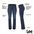 Lee Women's Legendary Mid Rise Bootcut Jean 2 Long Black - Evallys.com # #