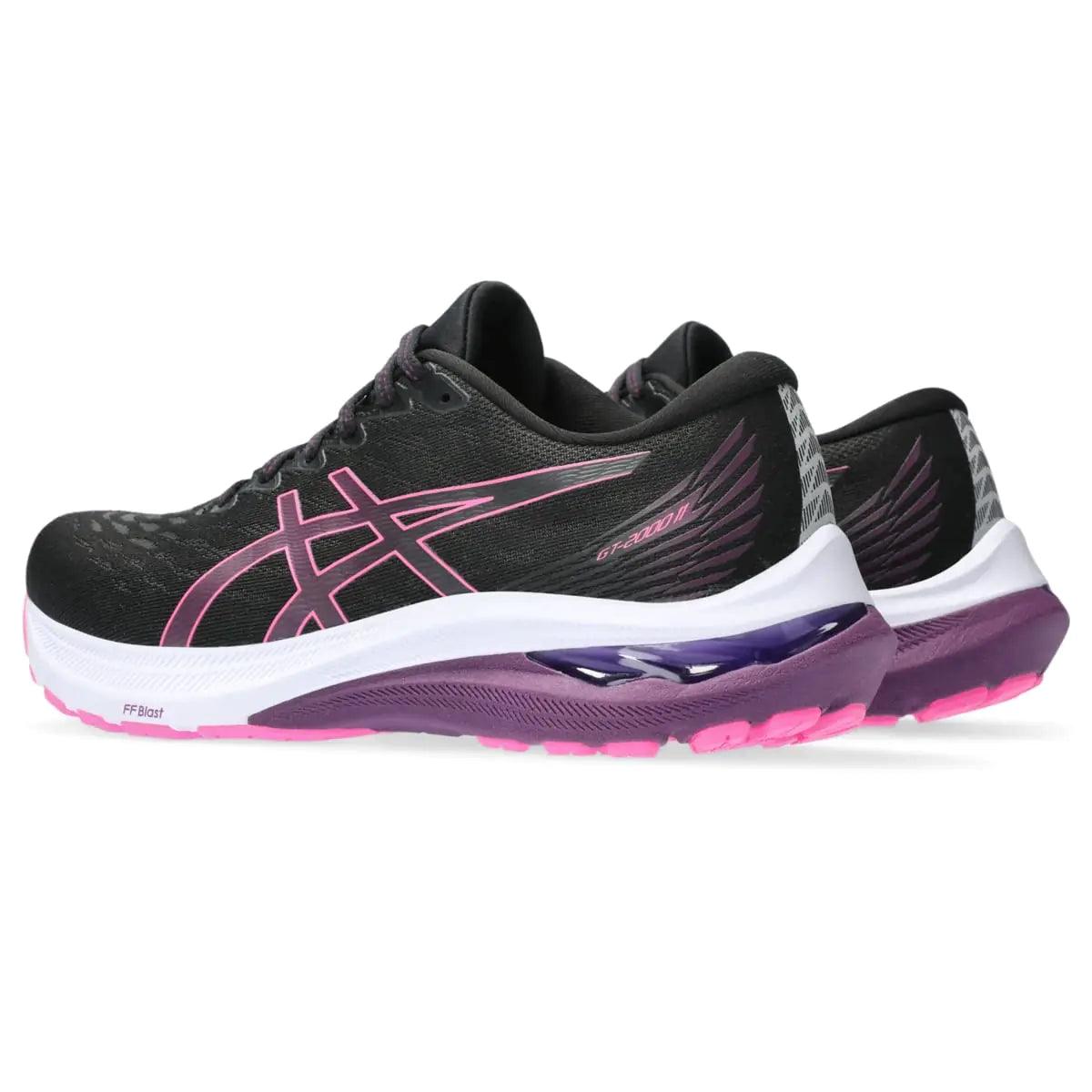 ASICS Women's GT-2000 11 Running Shoes 6.5 Black/Hot Pink - Evallys.com # #