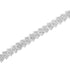 .925 Sterling Silver 1.0 Cttw Chevron 2 Stone Arrow Link Tennis Bracelet (I-J Color, I3 Clarity) - 7” - Evallys.com # #