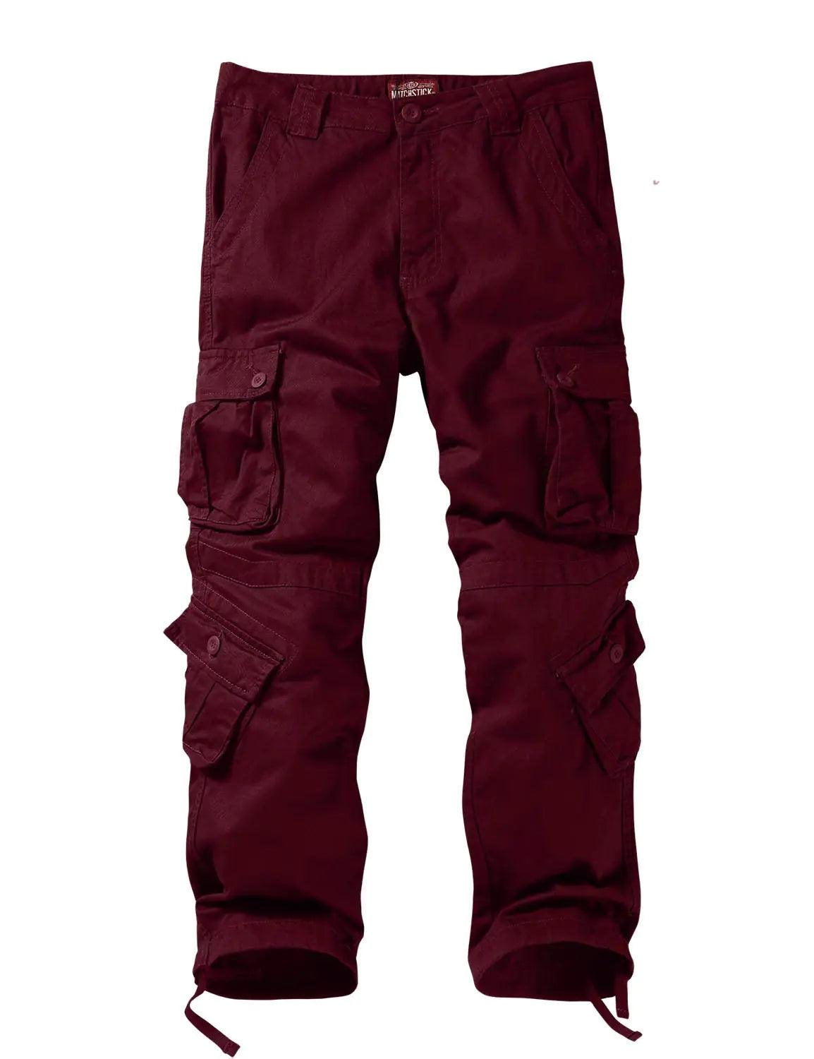 Match Men's Wild Cargo Pants 36 Red - Evallys.com # #