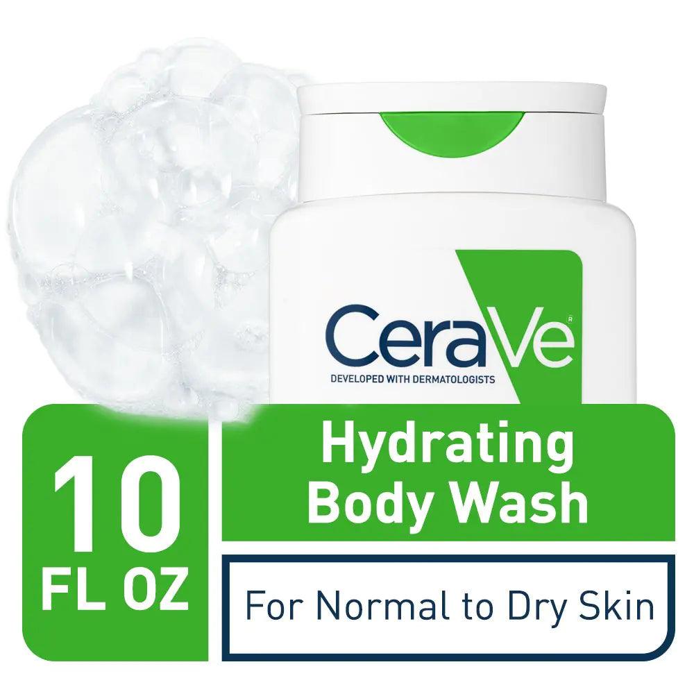 CeraVe Body Wash for Dry Skin | Moisturizing Body Wash with Hyaluronic Acid and Ceramides | Paraben, Sulfate & Fragrance Free | 10 Ounce - Evallys.com # #