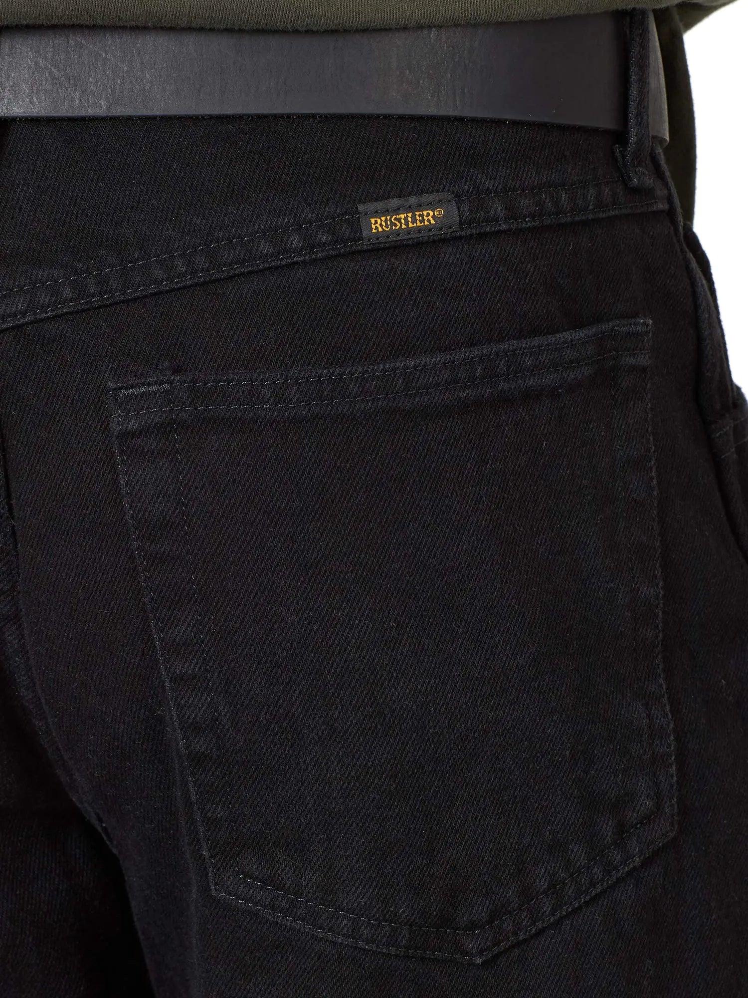 Rustler Men's Classic Relaxed Fit 48W x 29L Black - Evallys.com # #