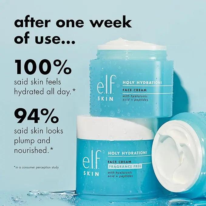 e.l.f. SKIN Holy Hydration! Face Cream, Moisturizer For Nourishing & Plumping Skin, Infused With Hyaluronic Acid, Vegan & Cruelty-Free, 1.8 Oz 1.76 Ounce (Pack of 1) - Evallys.com # #