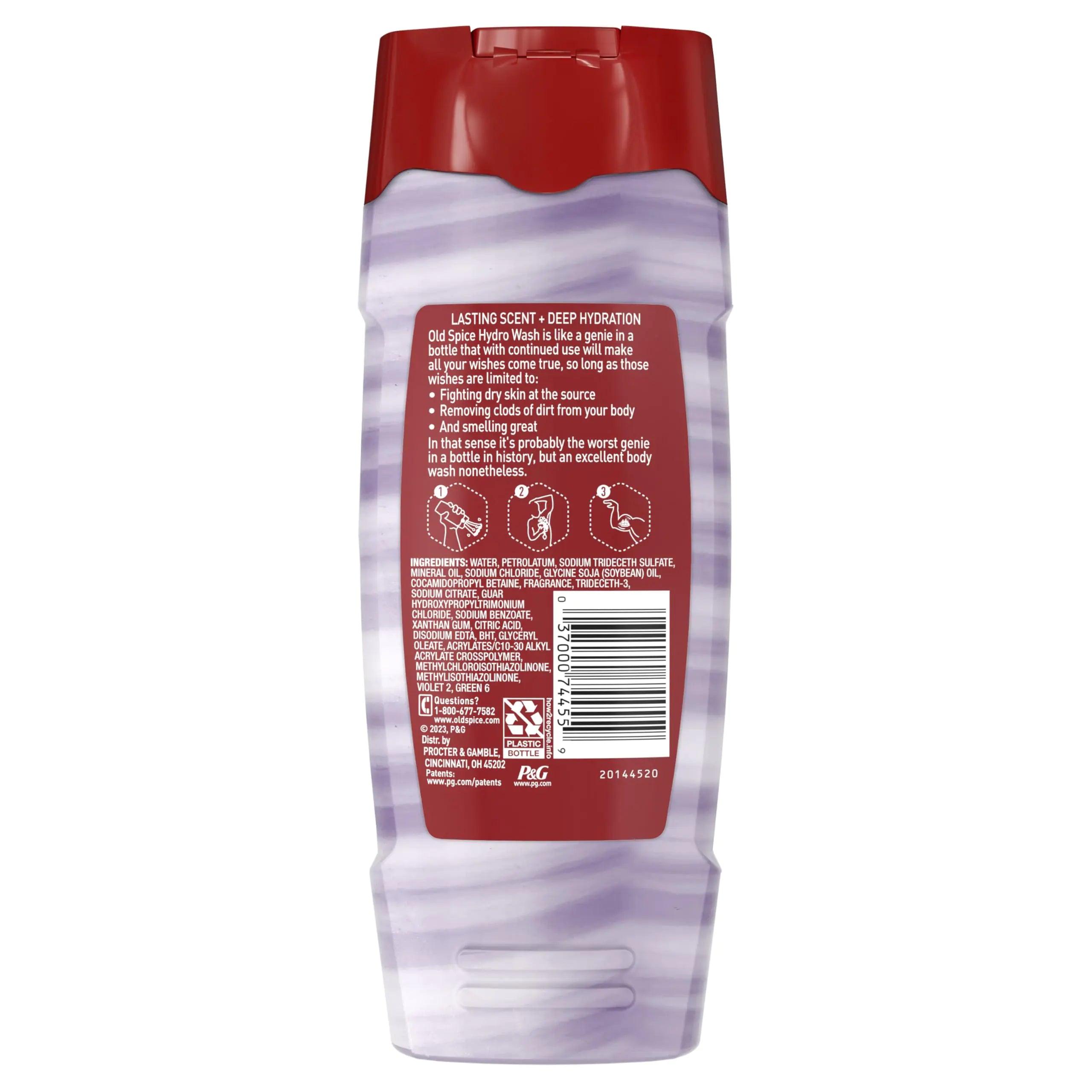 Old Spice Hydro Body Wash for Men, 2 in 1 Lasting Scent + Hydration, Hardest Working Collection, Smoother Swagger Scent, 16 Ounce (Pack of 4) - Evallys.com # #