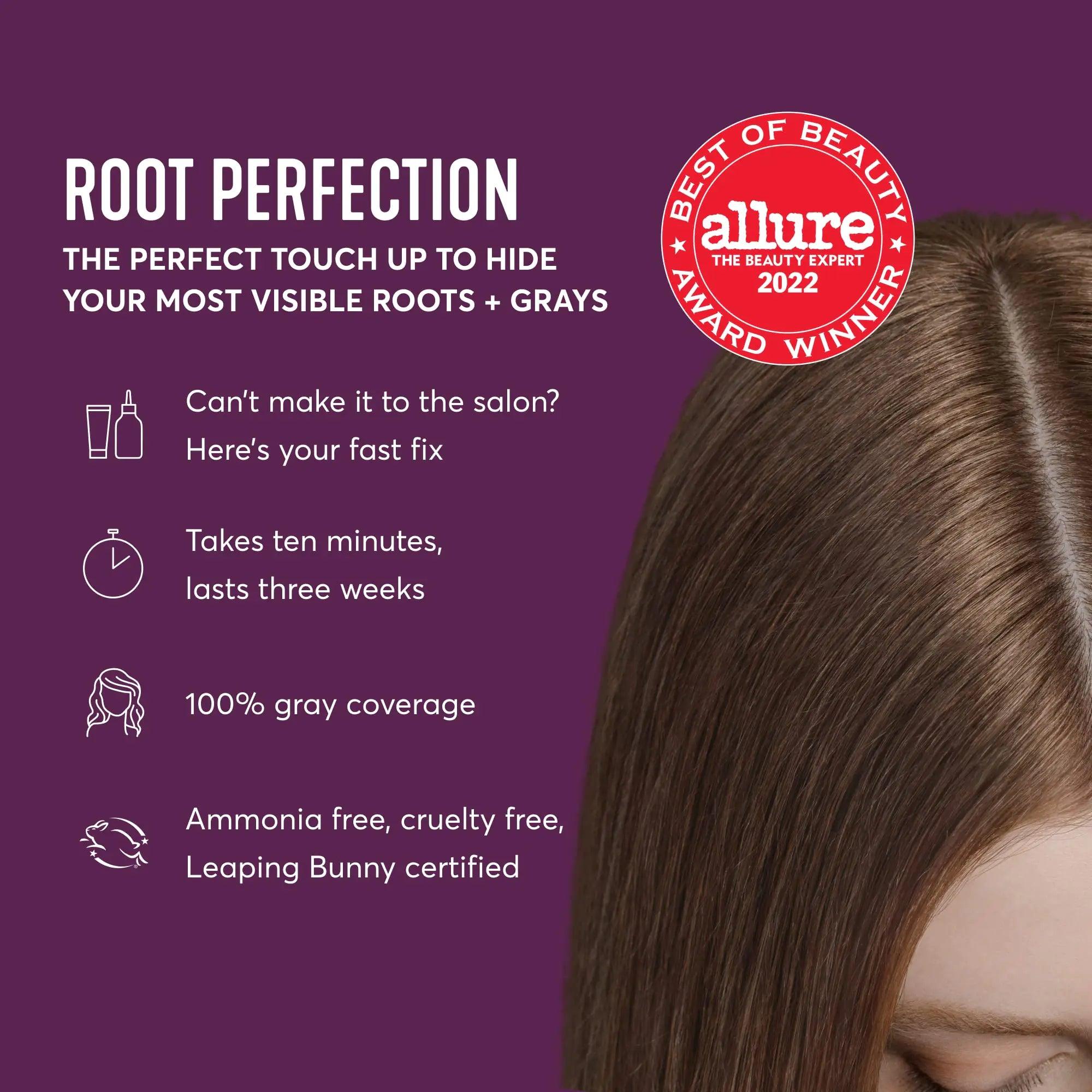 Madison Reed Root Perfection Permanent Root Touch Up, Light Brown 7N Alba, 10 Minutes for 100% Gray Root Coverage, Ammonia-Free Hair Dye, Two Applications 7N Alba - Light Brown - Evallys.com # #