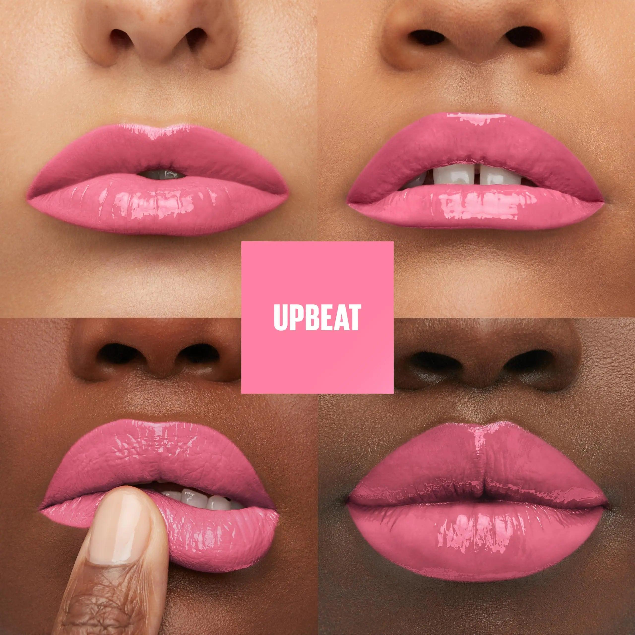 MAYBELLINE Super Stay Vinyl Ink Longwear No-Budge Liquid Lipcolor Make Up, Highly Pigmented Color and Instant Shine, Upbeat, 1 Count 155 UPBEAT 0.14 Fl Oz (Pack of 1) - Evallys.com # #