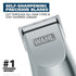 Wahl Groomsman Battery Operated Facial Hair Trimmer for Beard & Mustache Trimming Including Light Detailing and Body Grooming – Model 9906-717V Silver - Evallys.com