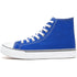 ZGR Men's High Top Canvas Sneakers Lace Up Classic Casual Walking Shoes 12 Blue - Evallys.com # #