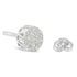 10k White Gold Diamond Cluster Stud Earrings (0.5 cttw, I-J Color, I2-I3 Clarity) - Evallys.com # #