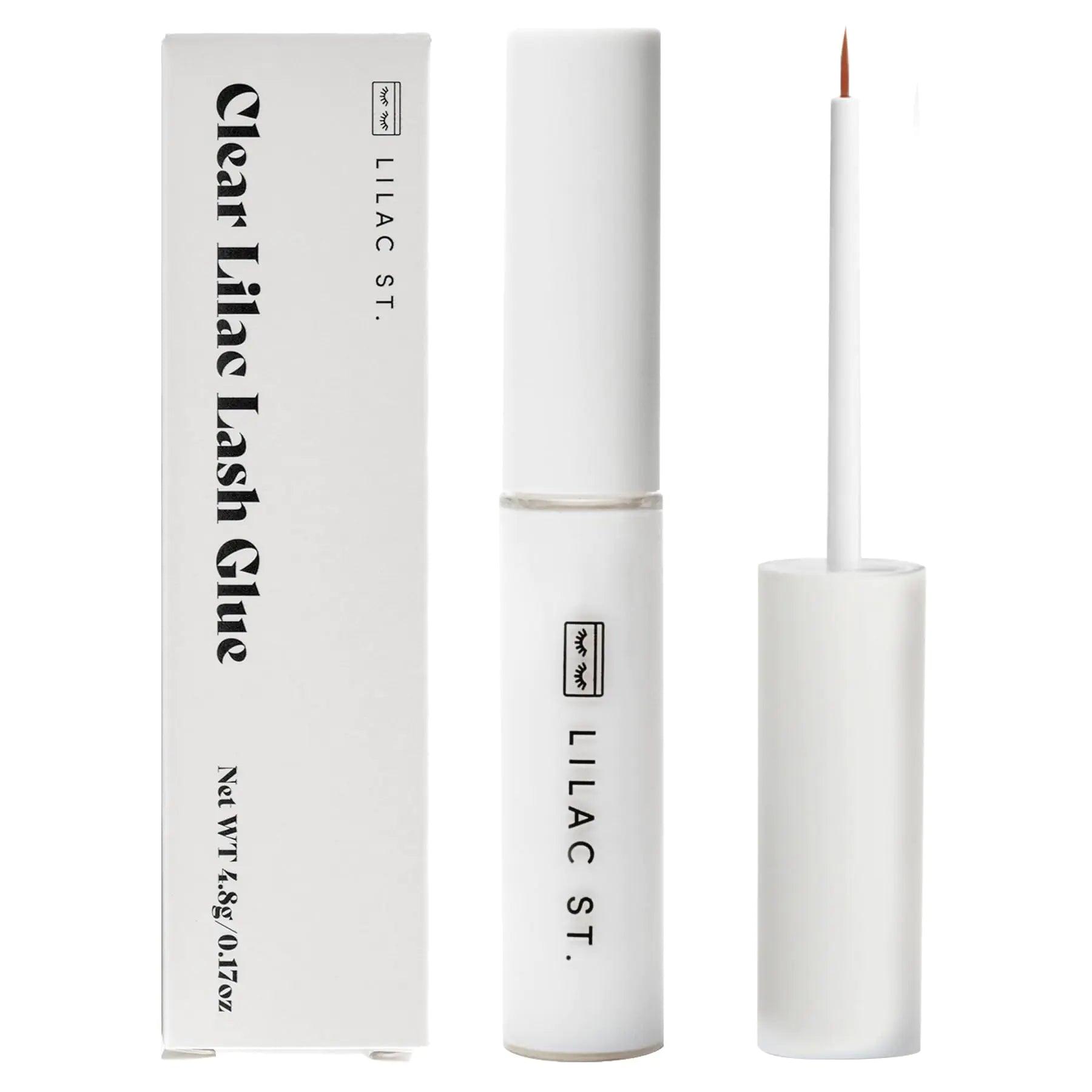 Lilac St - Lilac Lash Glue (Clear) - Beginner Lash Cluster Glue - Precise Brush Tip Applicator - Strong Hold & Easy Removal - Waterproof - Sensitive Eyes Safe - Cruelty Free, Vegan, Women Founded Clear - Evallys.com # #