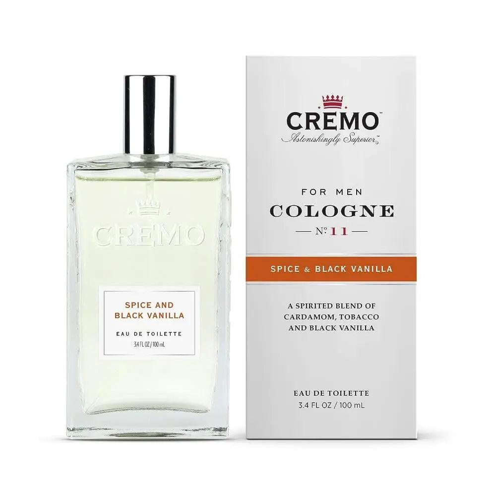 Cremo Spice & Black Vanilla Cologne Spray, An Explosion of Vibrant Spices, Tobacco and Black Vanilla, 3.4 Fl Oz - Evallys.com # #