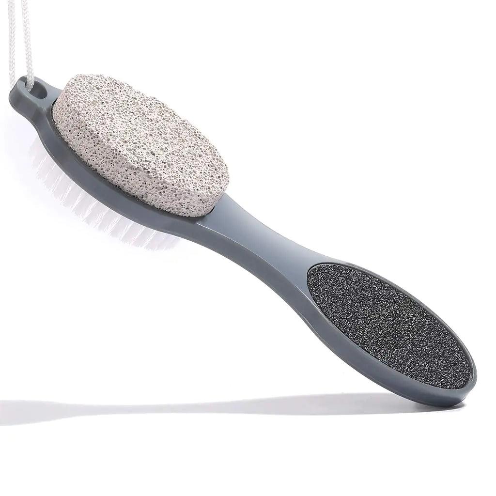 CAREHOOD Foot File Callus Remover - Multi Purpose 4 in 1 Feet Pedicure Tools with Foot Scrubber, Pumice Stone, Foot Rasp and Sand Paper for Home Foot Care (Grey Pedicure Foot File) Grey Pedicure Foot File - Evallys.com # #