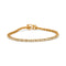 10K Yellow Gold Plated .925 Sterling Silver 2.0 Cttw Champagne Diamond Tennis 7" Bracelet (Champagne Color, I3 Clarity) - Evallys.com # #