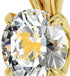 14k Yellow Gold Aries Necklace Zodiac Pendant 24k Gold inscribed on Crystal - Evallys.com